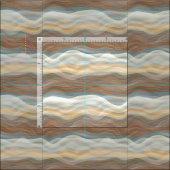 Cooles Retro-Abstraktes Artistisches Wave-Muster Stoff (Kachel)