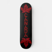 Cooles Retro Canada Maple Leaf Skateboard (Vorderseite)