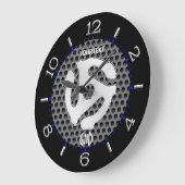 COOLES Retro-Gelb-45-DistanzdJ-Dial Große Wanduhr (Winkel)