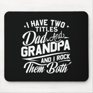 Cooles Retro-Geschenk für neue Großväter _1 Mousepad