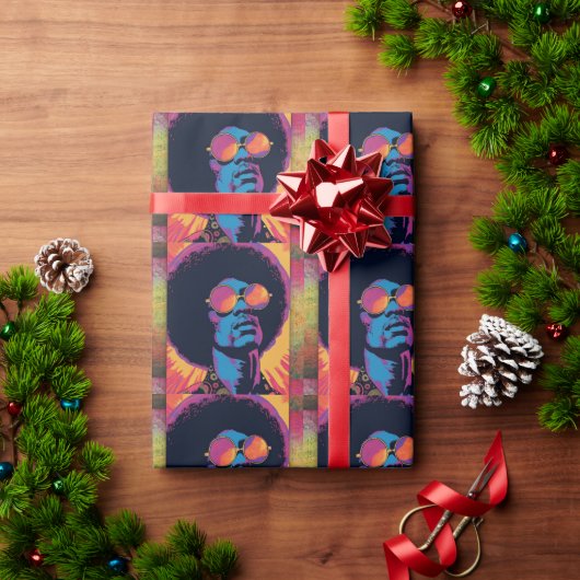 Cooles/Retro-Geschenkpapier Geschenkpapier (Feiertagsgeschenk)