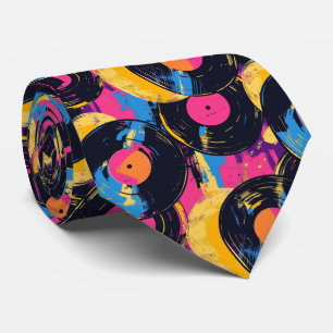 Cooles Retro-Graffiti-Muster gekachelt Krawatte