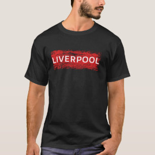 Cooles Retro-Grunge-Vintage-Look Liverpool-Geschen T-Shirt
