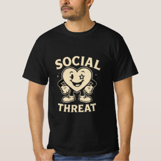cooles Retro-Herzform-Männer-T-Shirt T-Shirt