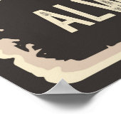 cooles Retro-Hotdog-Food-Poster Poster (Ecke)