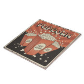 Cooles Retro-Kino Popcorn Fliese (Seite)