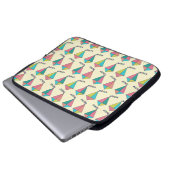 Cooles Retro Kite Muster Laptopschutzhülle (Vorne Knopf)