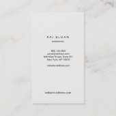 Cooles Retro Mod Silver Circles-Muster Visitenkarte (Rückseite)