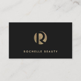 Cooles Retro-Monogramm Visitenkarte