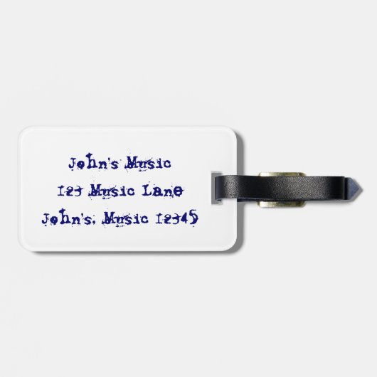 Cooles Retro-Musikkassettenband, Mixtapeele Gepäckanhänger (Rückseite horizontal)