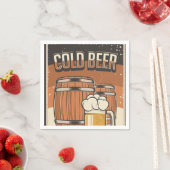 Cooles Retro-Party Serviette (Beispiel)