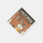 Cooles Retro-Party Serviette (Ecke)