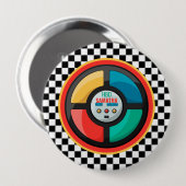 Cooles Retro-Party-Spiel der 80er Jahre | Nostalgi Button (Vorne & Hinten)