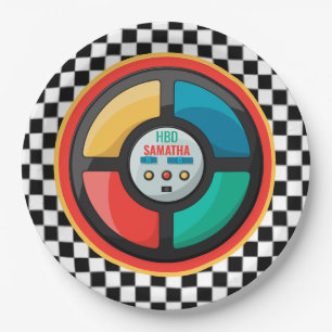 Cooles Retro-Party-Spiel der 80er Jahre Nostalgis Pappteller