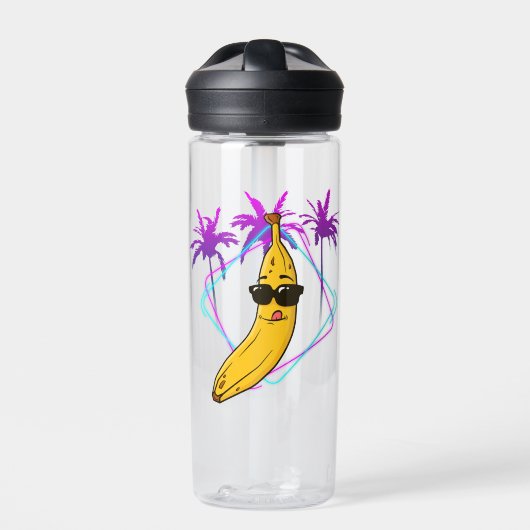 Cooles Retro-Party Trinkflasche (Vorderseite)