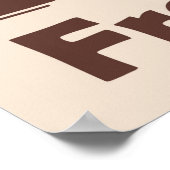 cooles Retro-Pizzaessen Poster (Ecke)