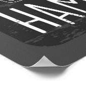 cooles Retro-Pizzaessen Poster (Ecke)