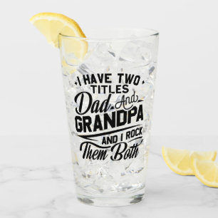 Cooles Retro-Style-Geschenk für neue Grandpas Glas