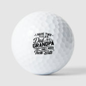 Cooles Retro-Style-Geschenk für neue Grandpas Golfball (Vorderseite)