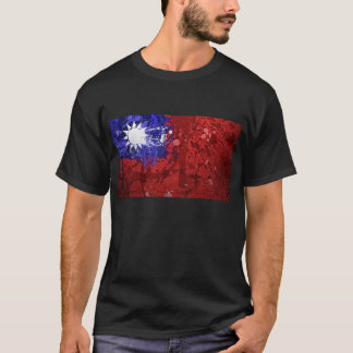 Cooles Retro Taiwan-Flaggen-Shirt T-Shirt