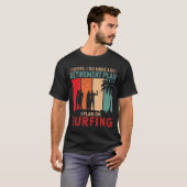Cooles Retro Vintag Surfer Surfen T-Shirt (Vorne ganz)