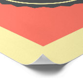 cooles Retro-Vintages Musikgeschäft Poster (Ecke)