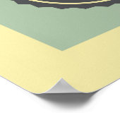 cooles Retro-Vintages Musikgeschäft Poster (Ecke)