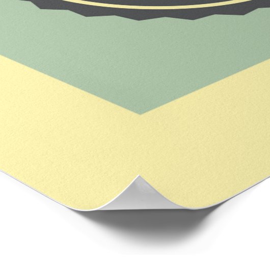 cooles Retro-Vintages Musikgeschäft Poster (Ecke)