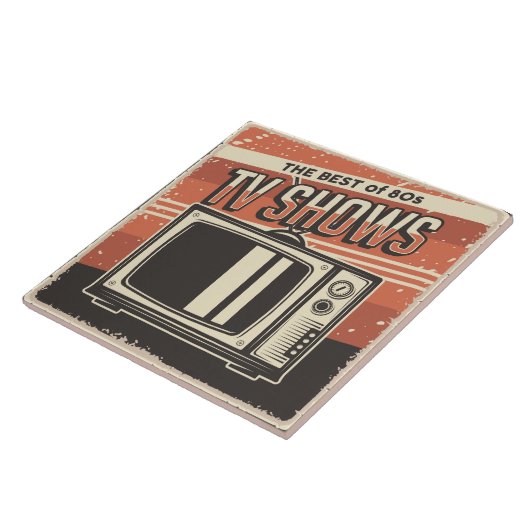 Cooles Retrofernsehen Fliese (Seite)