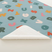 cooles Retroskriptalphabet Sherpadecke (3/4)