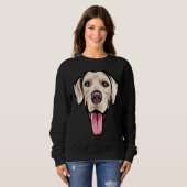 Cooles Rhodesian Ridgeback-Gesicht Sweatshirt (Vorne ganz)