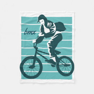 Cooles Rider-Design - BMX Fleecedecke