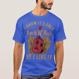 Cooles Rock and Roll Musical Gitarre Design für T-Shirt