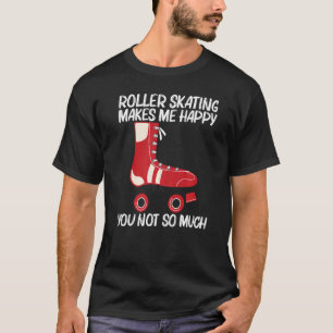 Cooles Rollschuhlaufen für Männer Frauen Freizeits T-Shirt
