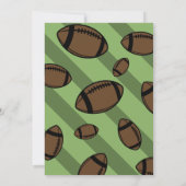 Cooles Rookie Football 2. Geburtstag Einladung (Rückseite)