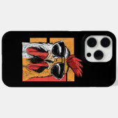 Cooles Rooster-Tragen einer Sonnenbrille Retro Vin Case-Mate iPhone Hülle (Rückseite (Horizontal))