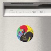 Cooles Rooster von Portugal #01 - Galo de Barcelos Magnet (In Situ (Geschirrspüler))