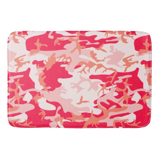Cooles rosa Camouflage Muster Badematte (Vorderseite)