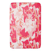 Cooles rosa Camouflage Muster Badematte (Vorderseite Vertikal)