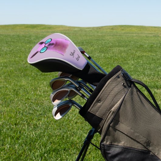 Cooles rosa Lama! Golf Headcover (In SItu)