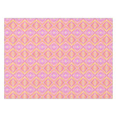Cooles, rosa und gelbes Muster Tischdecke (Vorderseite (Horizontal))
