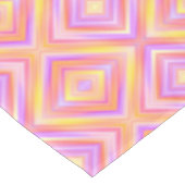 Cooles, rosa und gelbes Muster Tischdecke (Schrägansicht)