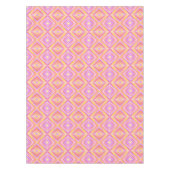Cooles, rosa und gelbes Muster Tischdecke (Vorderseite)