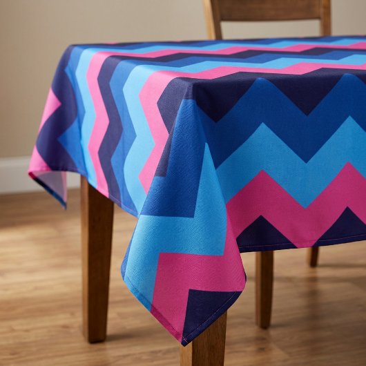 Cooles, rosa Zickzack Muster Große Tablette Tischdecke