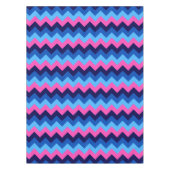 Cooles, rosa Zickzack Muster Kleine Tablette Tischdecke (Vorderseite)