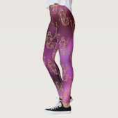 cooles Rosamuster des blauen Grüns des Leggings (Links)