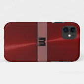 Cooles Rot-Shiny-Edelstahlmetall 14 Case-Mate iPhone Hülle (Rückseite (Horizontal))