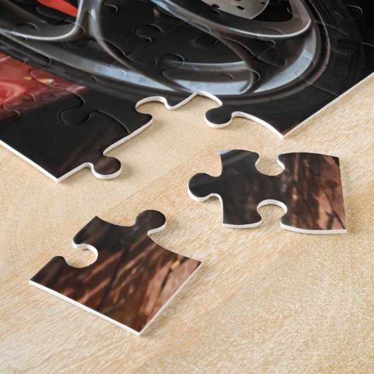 cooles Rotes Auto Puzzle (Seite)