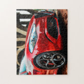 cooles Rotes Auto Puzzle (Vertikal)