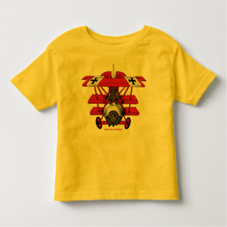 Cooles rotes Baron-Flugzeug scherzt T - Shirt